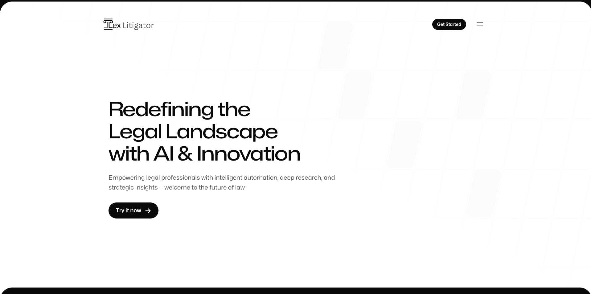 Lex Litigator (Animated Landing Page)