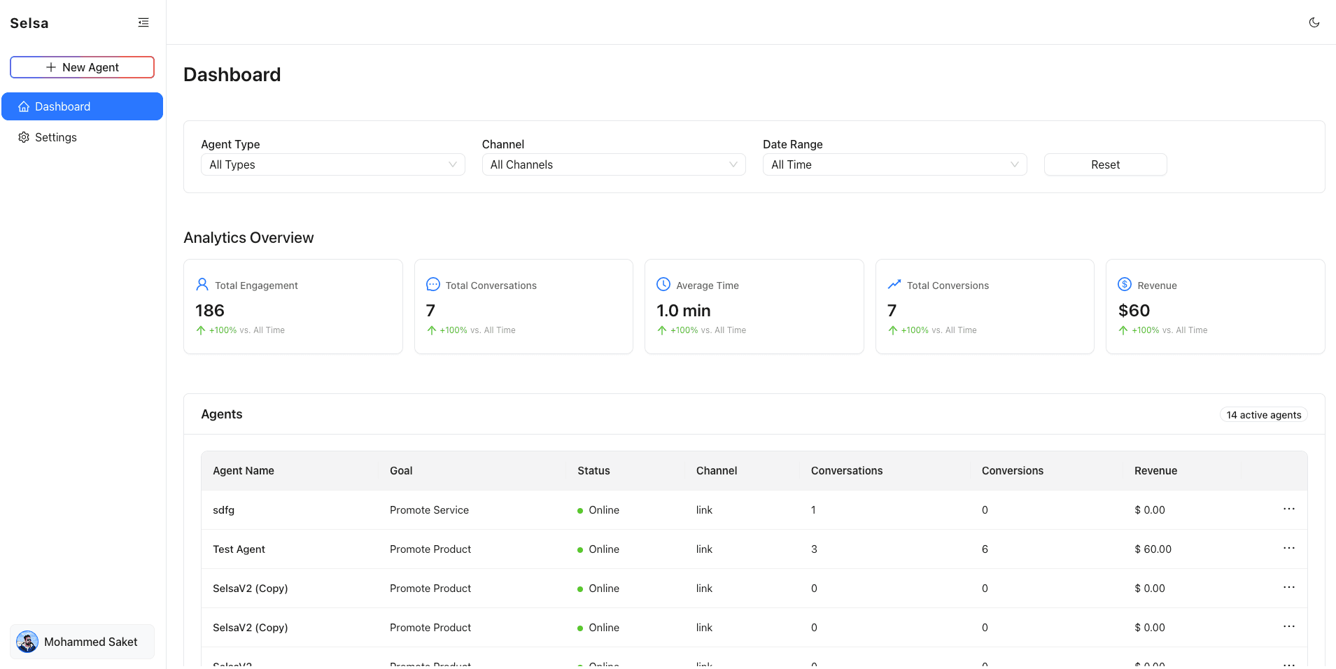 SaaS Platform to Create and Manage AI Agents