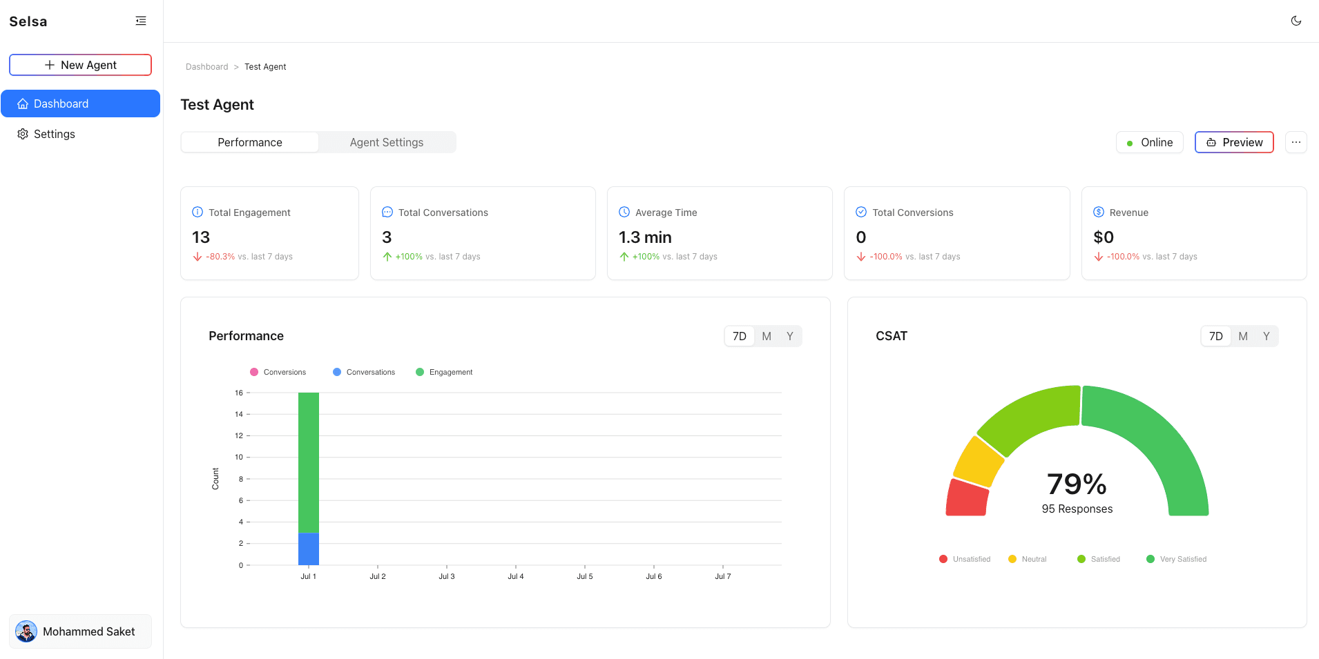 SaaS Platform to Create and Manage AI Agents screenshot 3