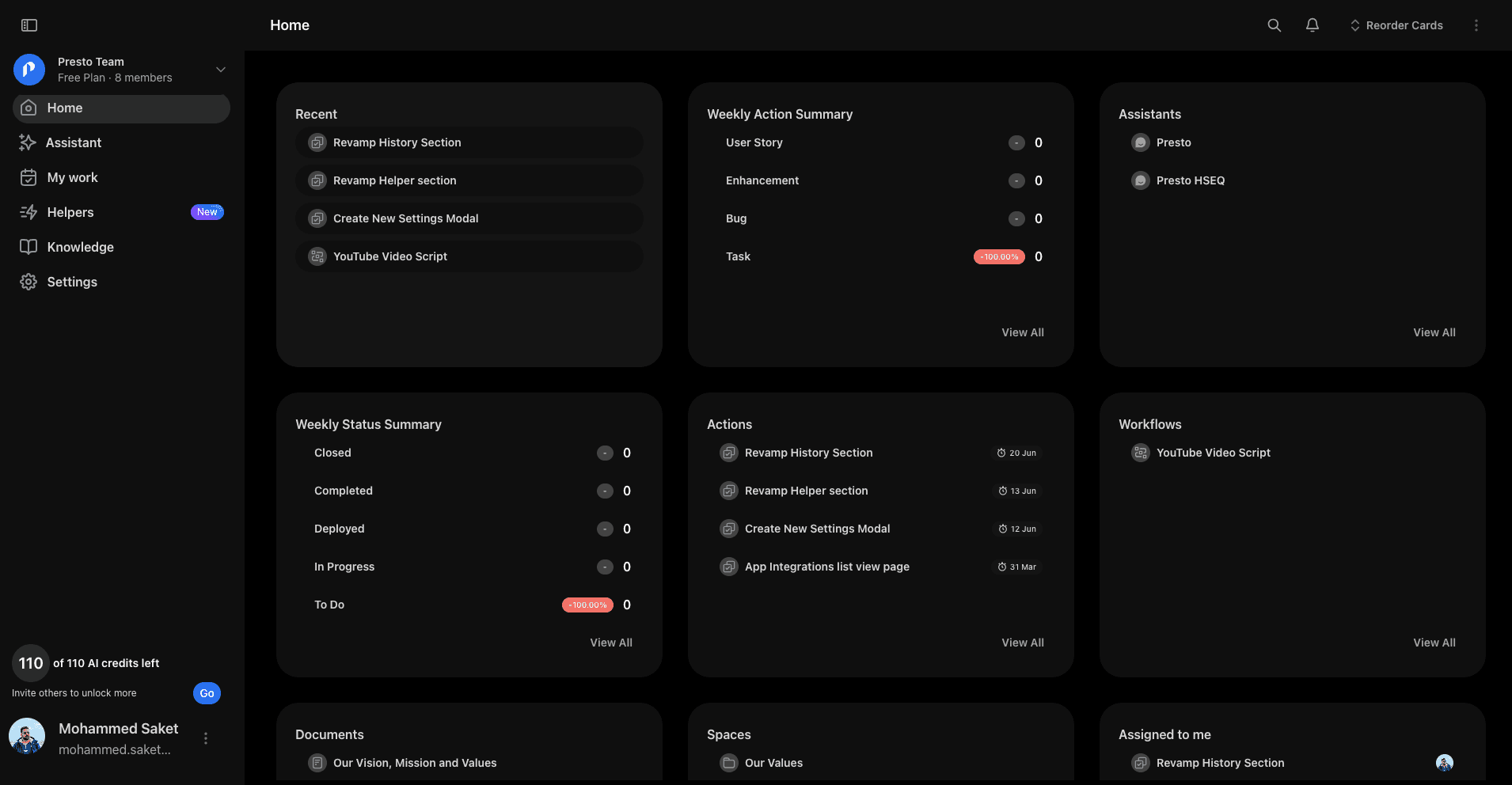 Presto - AI-Powered Workspace Collaboration Platform screenshot 2