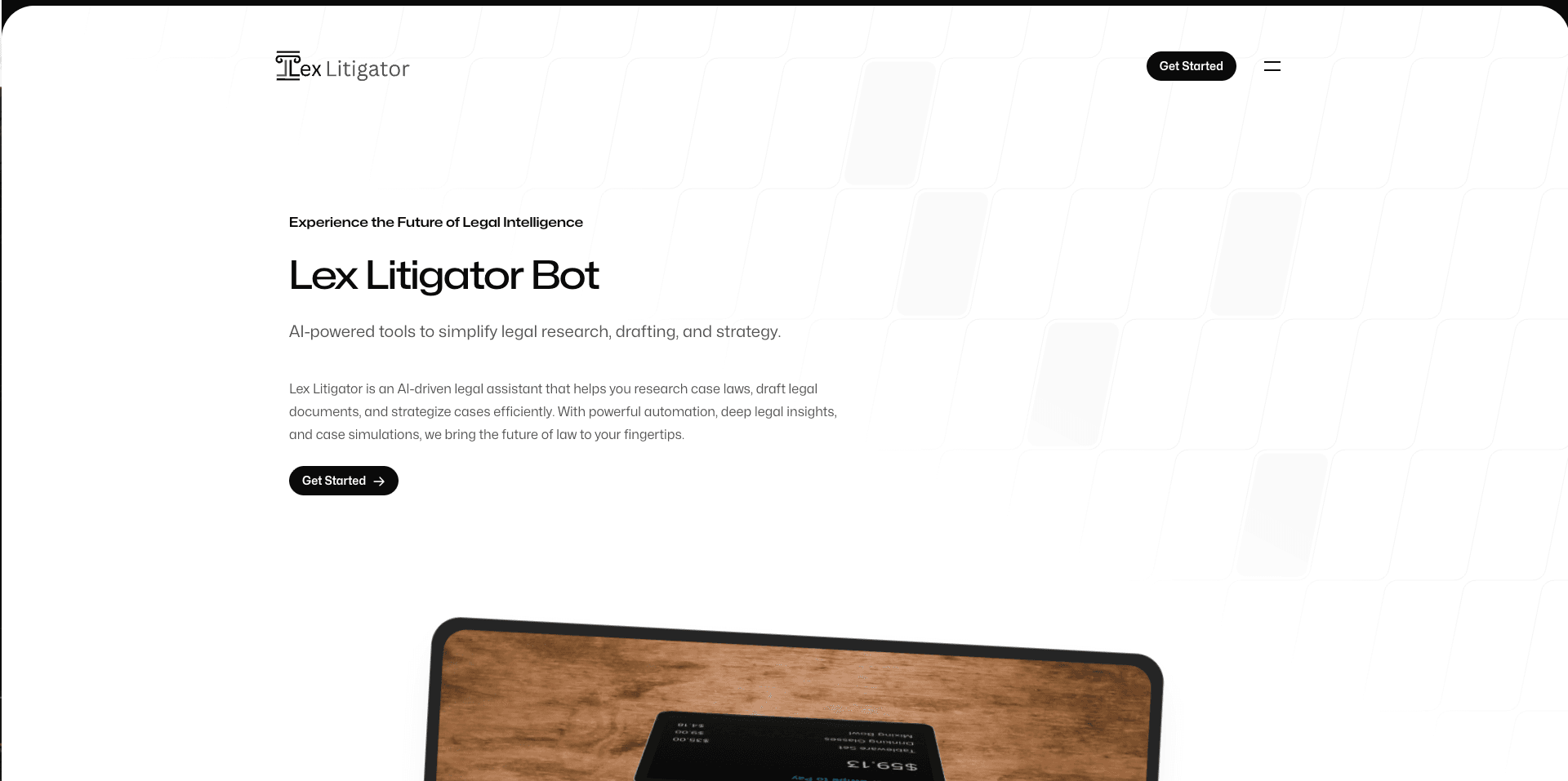 Lex Litigator (Animated Landing Page) screenshot 3