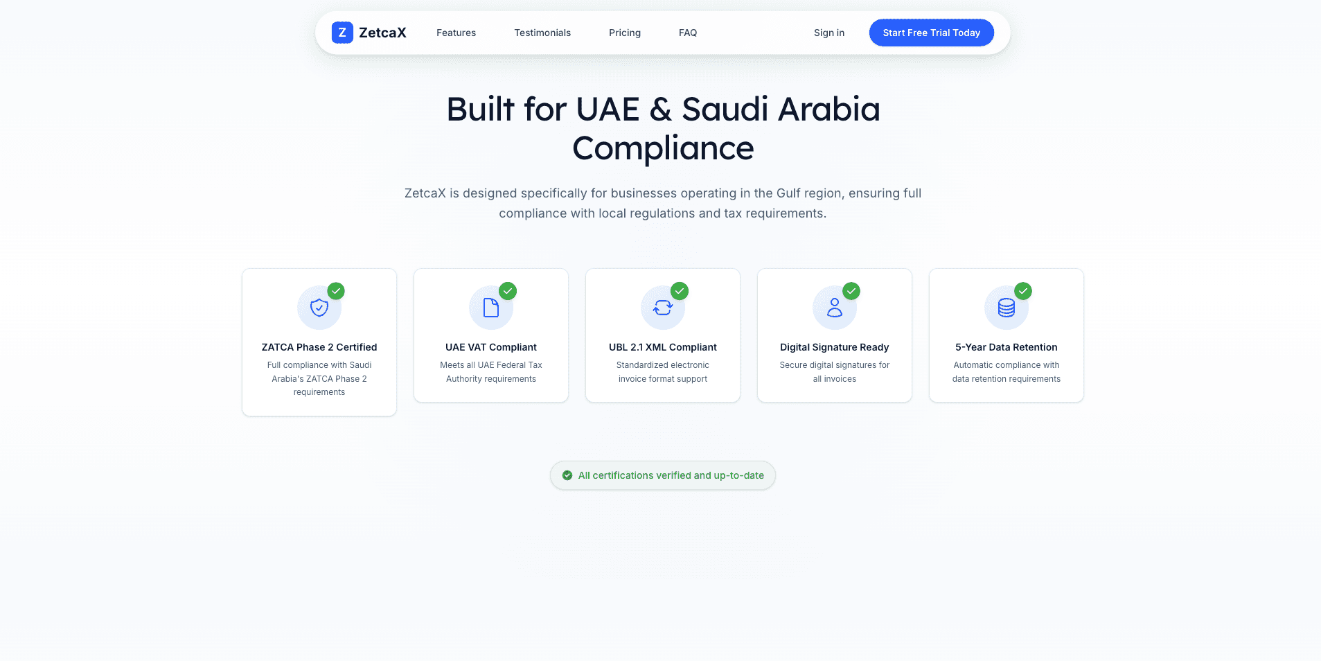 ZatcaX (Landing Page) screenshot 2